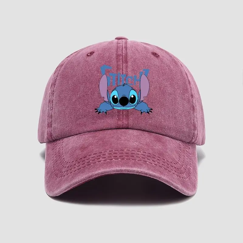 MINISO Kids Caps Cartoon Lilo & Stitch hats peaked cap boys and girls baseball cap Fashion Casual Summer Caps Tide Sport Hats