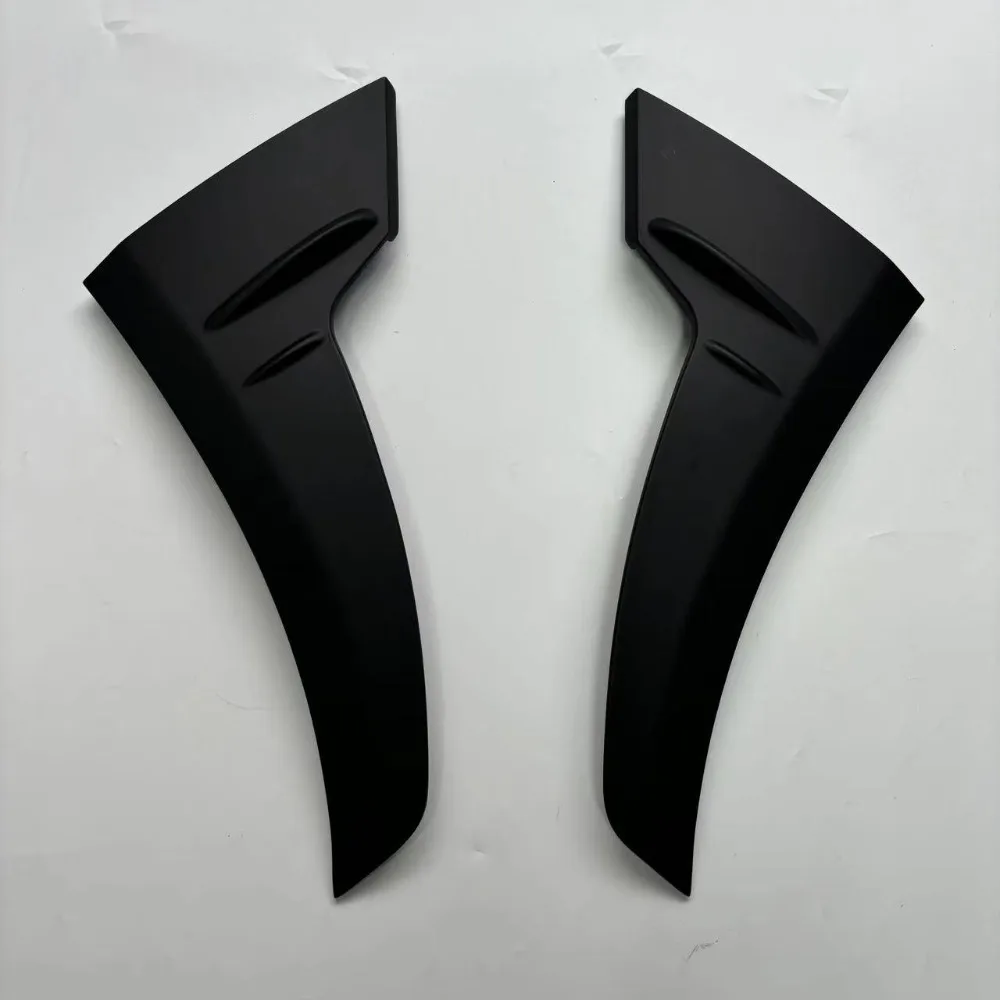Front Bumper Side Splitter Canards For BMW 3 Series F30 M3 Style Matte Gloss Black Carbon Texture Exterior Body Kits Accessories