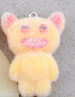 10pcs Cartoon Fluffy Resin 3D Charms for DIY