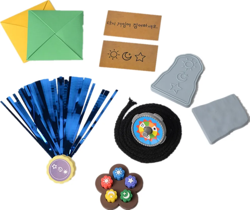 Koreanisches Folk-Spielset für Kleinkinderstangen (koreanisches traditionelles Spielspiel), Familienreisespiele, Eis für Kinder