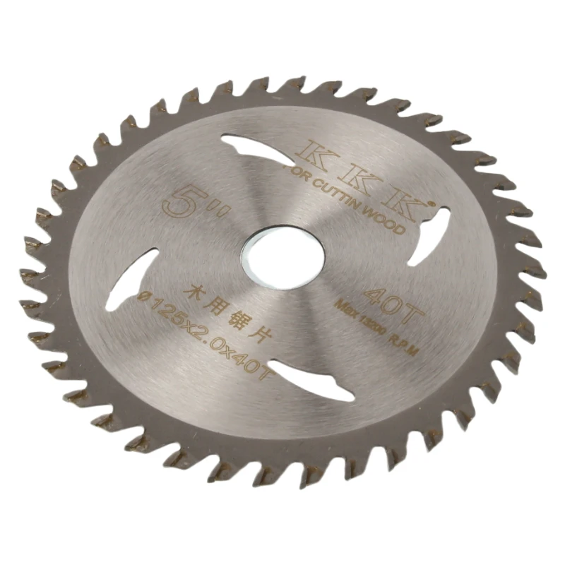 ใบเลื่อยคาร์ไบด์ขนาด 125 มม. 40 ฟัน สำหรับตัดไม้ หินแกรนิต เครื่องมืออเนกประสงค์ สำหรับเครื่องเจียร