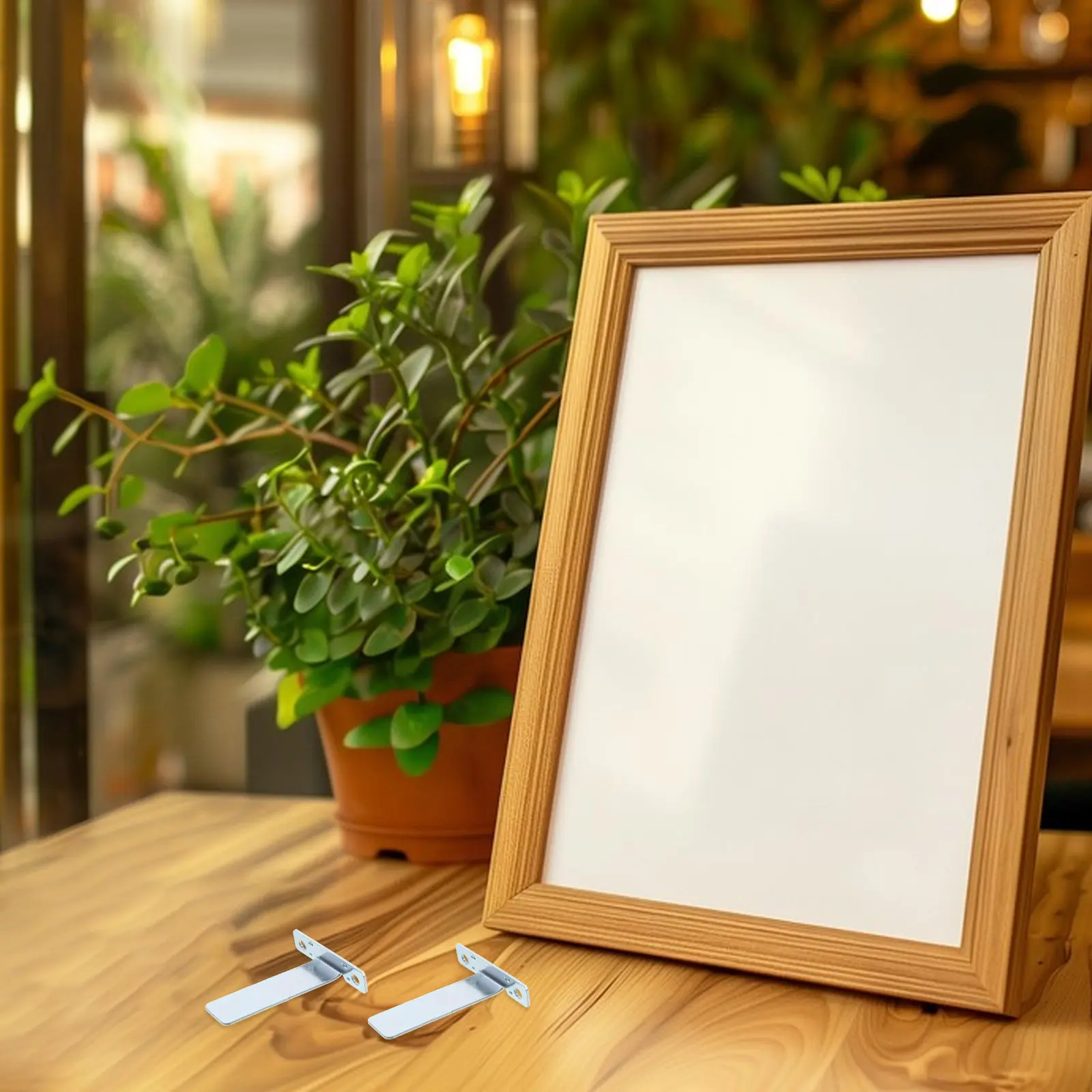 

1 комплект: Подставка-мольберт для фоторамок из алюминиевого сплава, прочный металлический держатель для демонстрации фотографий, декор для дома и офиса