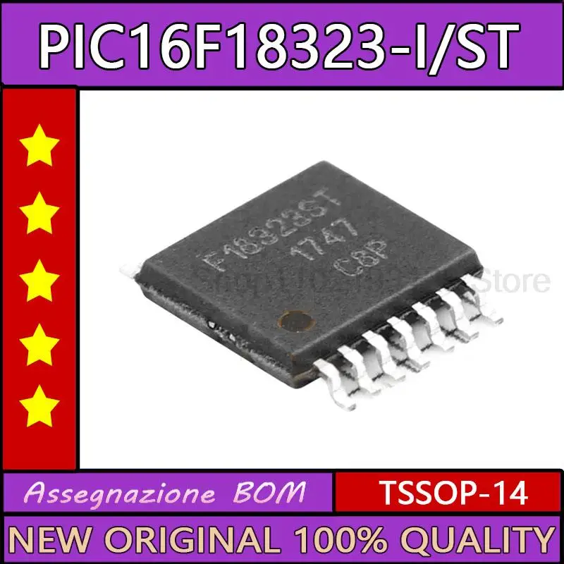 5PCS PIC16F18323-I/ST TSSOP-14 16F18323 Microcontroller Original New IC