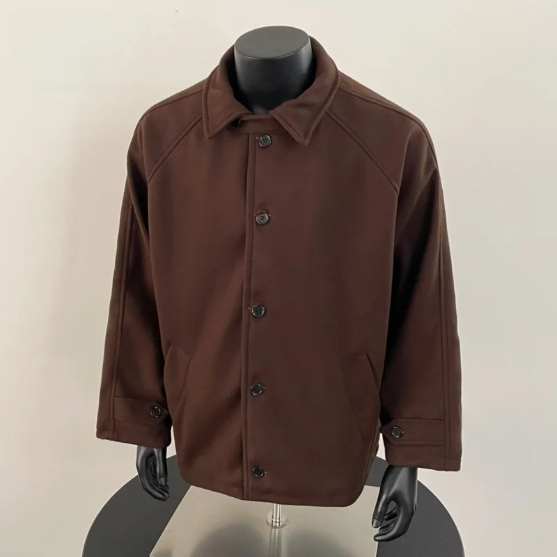 

Casual Loose Men's Jaet Hip Hop Sle High Street Harajuku Korean Version Winter Warm Anti-Cold Polyester Fiber Coat