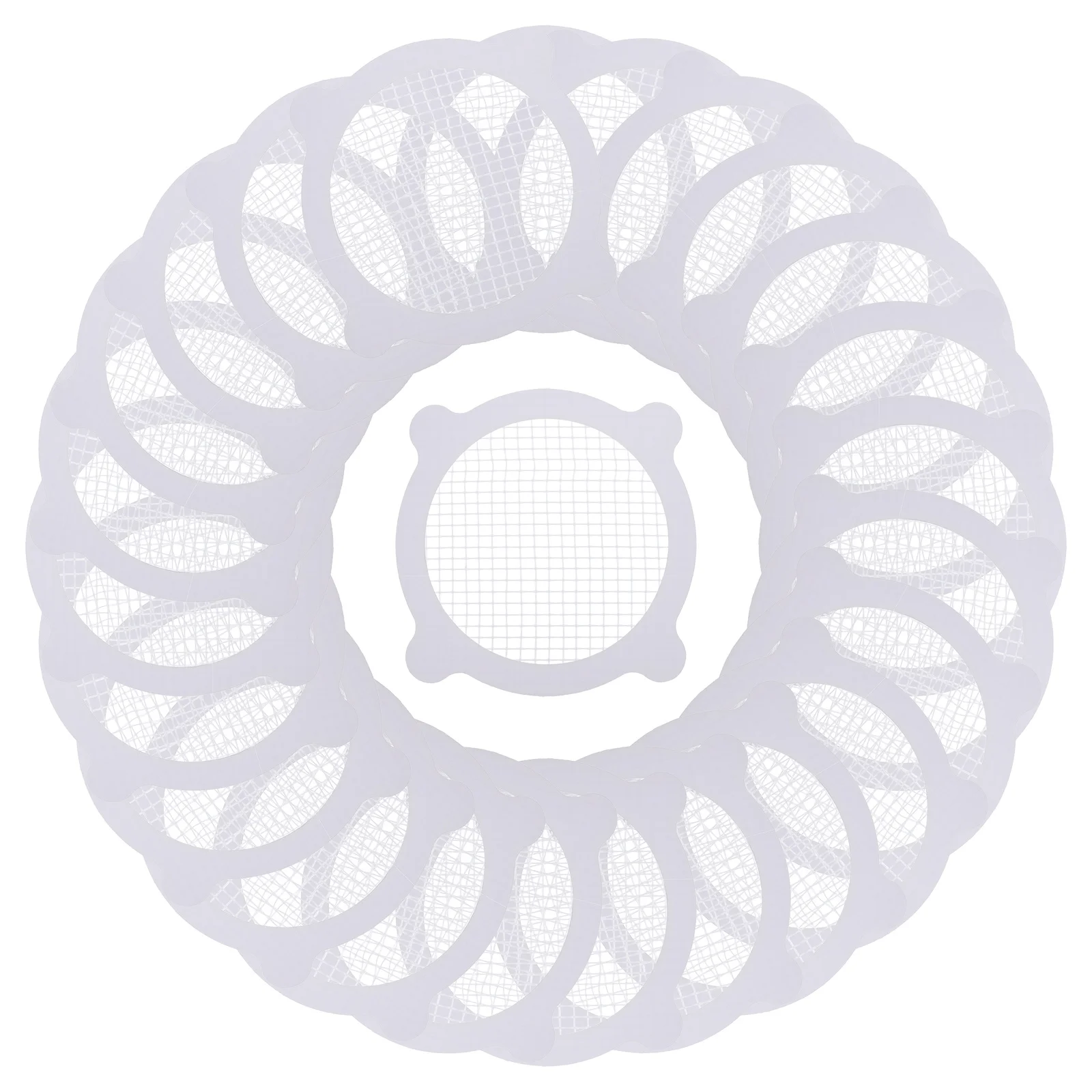 25 قطعة من ملصقات فلتر الشعر ذات الشكل الفريد وشاشة تصريف الأرضية وشارات حوض المطبخ لاصقة بدون بقايا