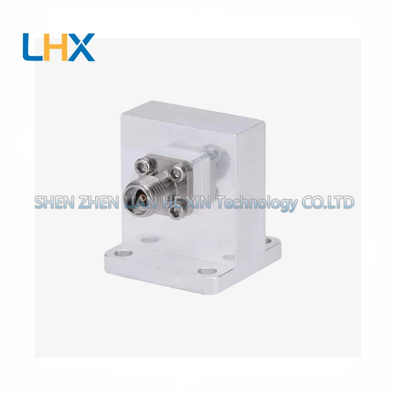 WR42 to 2.92mm female waveguide coaxial converter BJ220 flange K-band 18-26.5G in stock