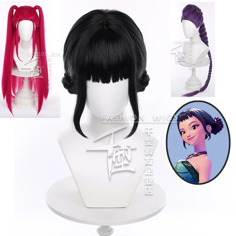 

Kpop Zoey Cosplay Wigs Women Demon Hunters Zoey Rumi Mira Cosplay Wig Synthetic Hair Heat Resistant Show Party Halloween Wig