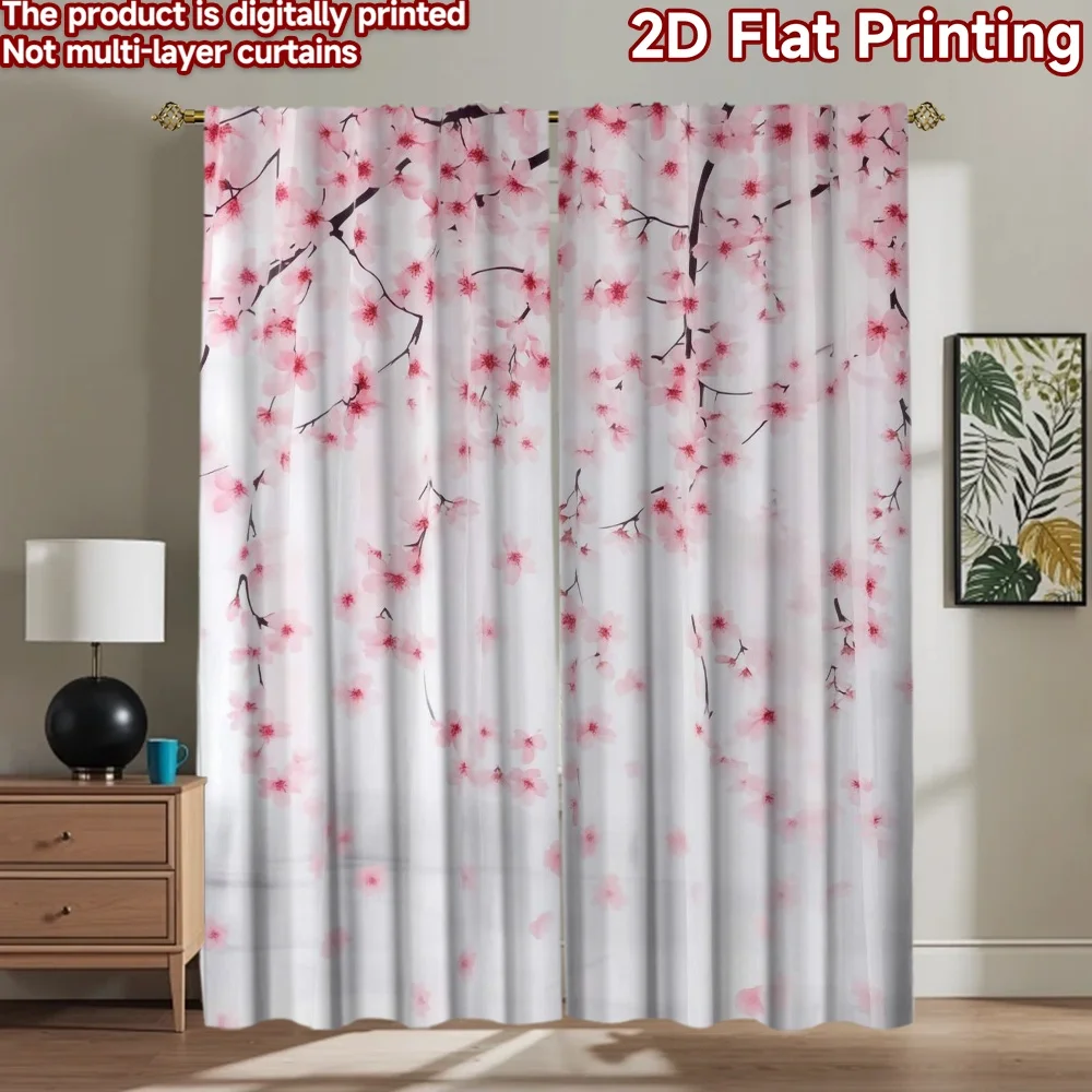 

1pc 2D flat Photography Backdrop Photography Backdrop Cherry Blossom Branches 100% Polyester Anniversary for Suitable for