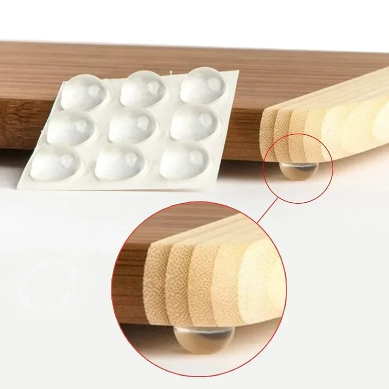 سدادة باب ذاتية اللصق، مثبط مطاطي، مصدات خزانة عازلة، وسادات أثاث من السيليكون، وسادات واقية، توقف الباب الشفاف