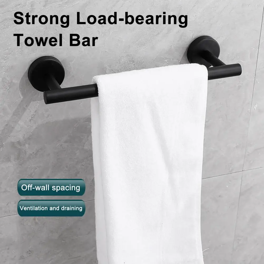 

Stainless Steel Towel Bar Bathroom Single Hook Heavy Duty Stainless Steel Bathroom Organizer Set Towel Bar Roll Paper for Modern