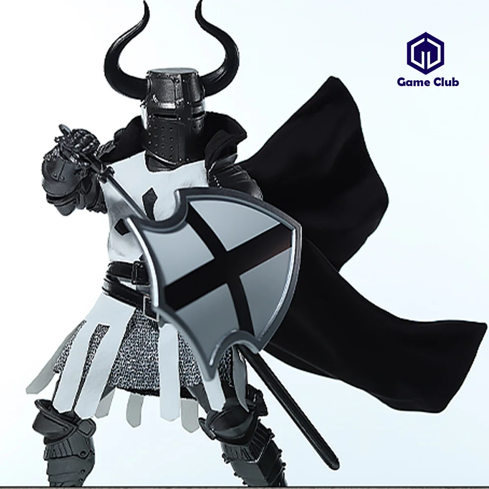 Custom JLDZ 1/12 Scale Four Knights Mythical Legion Ruins Guard Knight Cloak Leather Belt Set For 7in Action Figures Model