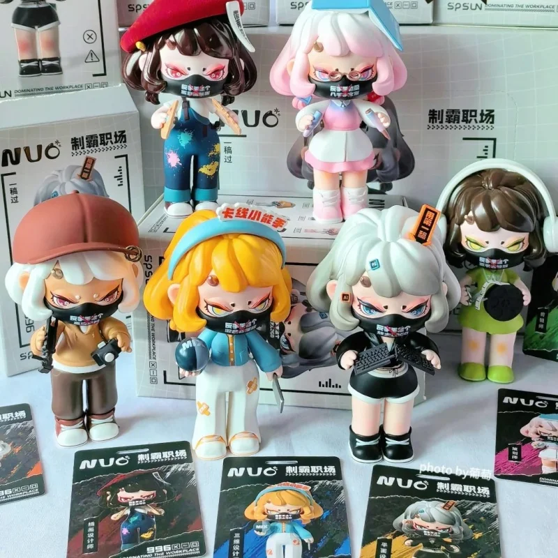

Genuine Spsun Dominate The Workplace Series Blind Box Xiao Nuo Trendy Toys Figurines Creative Ornaments Gifts For Girls Figure