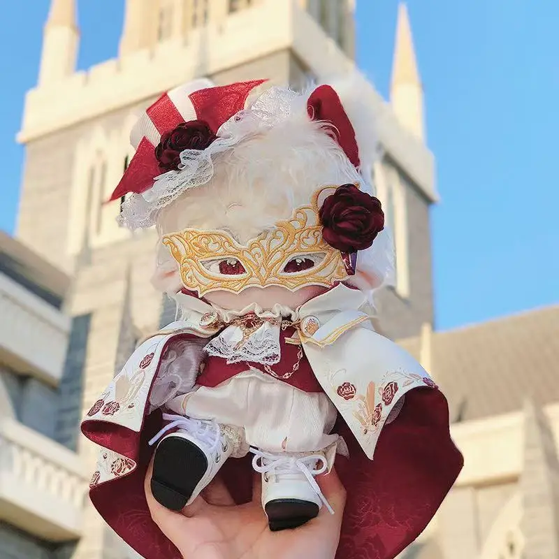 

Cotton Doll Dress 20cm Court-style Vampire High-Quality Retro Dress Handcrafted Dress-up Set