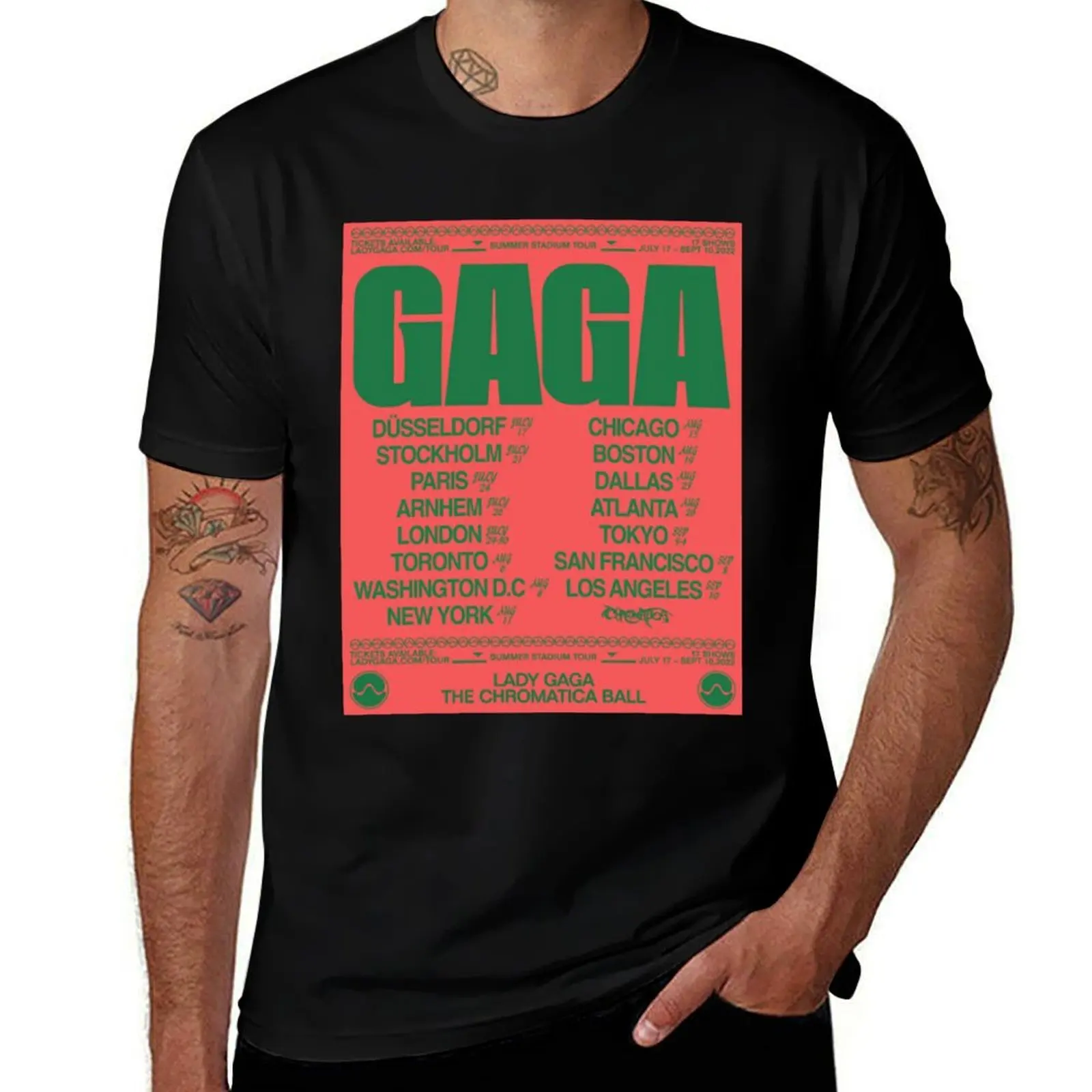Chromatica Ball T-Shirt Large Size Loose Casual Tee