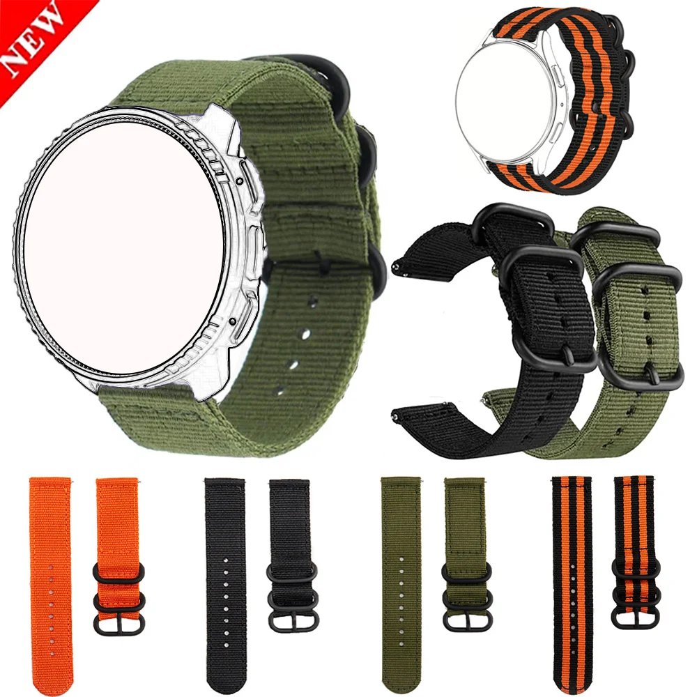 20 22 mm Armband Nylonband für Garmin Vivoactive 5 4 3 Venu 4 3 2 SQ Forerunner 570 970 965 745 Smartwatch-Armbänder Ersatz