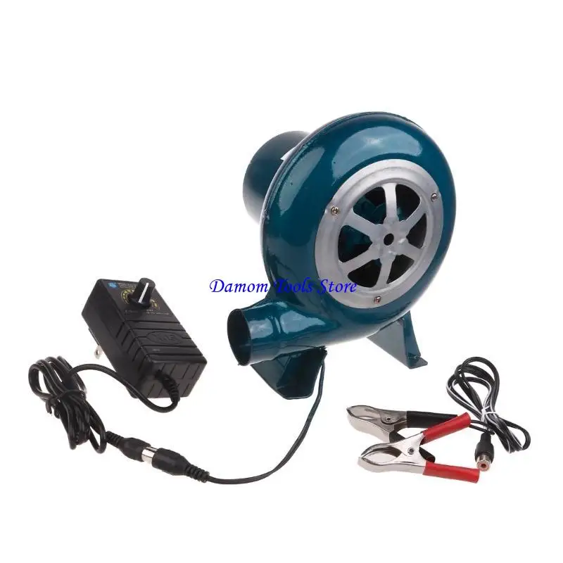 

57be Портативный вентилятор барбекю DC12V 30/40/60/80/100 Вт Воздушный воздуходувка для барбекю для пикника для пикника