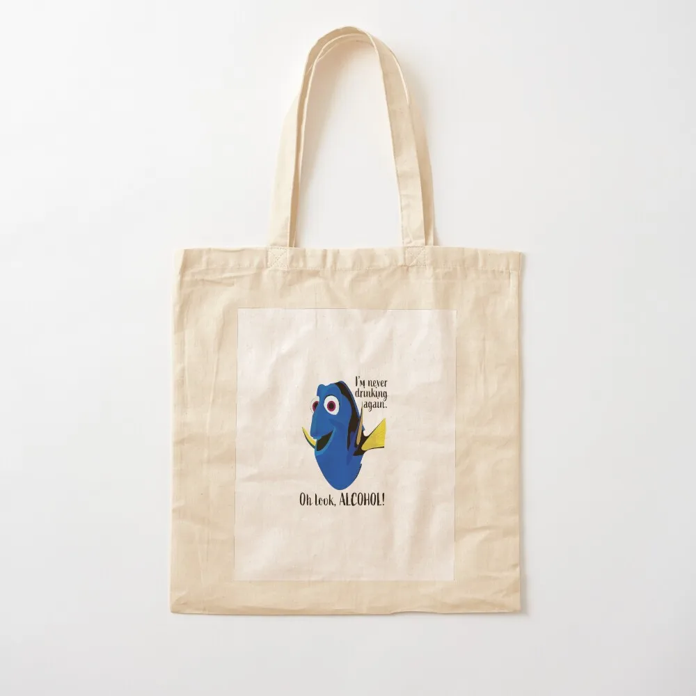 Dory I'm Never Drinking Again Tote Bag personalized tote bag handbag shopping bag logo shopping cart bags