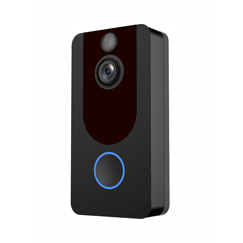 V7 Silver Black Video Doorbell Wifi Smart Intercom 2.4G Wireless HD Video Doorbell