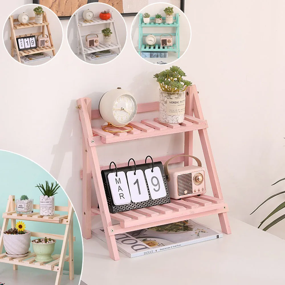 

1PC Wooden Desk Shelves Dorm Desk Shelf Organizer Can Also Be Used As A Planter Shelf Home Garden Decor No installation required