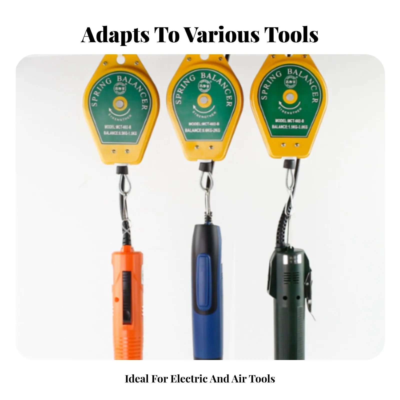 Retractable Tool Counterbalance Adjustable Tension Coil Counterbalance Retractable Tool Holder Long-Lasting Steel Wire Workshop