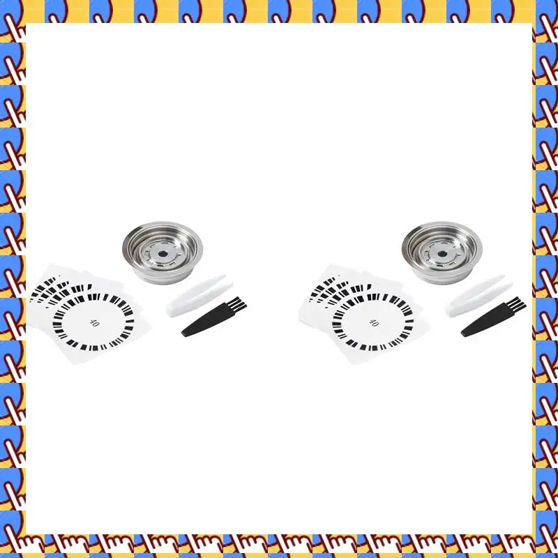 

A79I 2X многоразовый капсульный адаптер 40 мл для машины Vertuoline Vertuo Next, совместимый с капсулами для кофе Nespresso