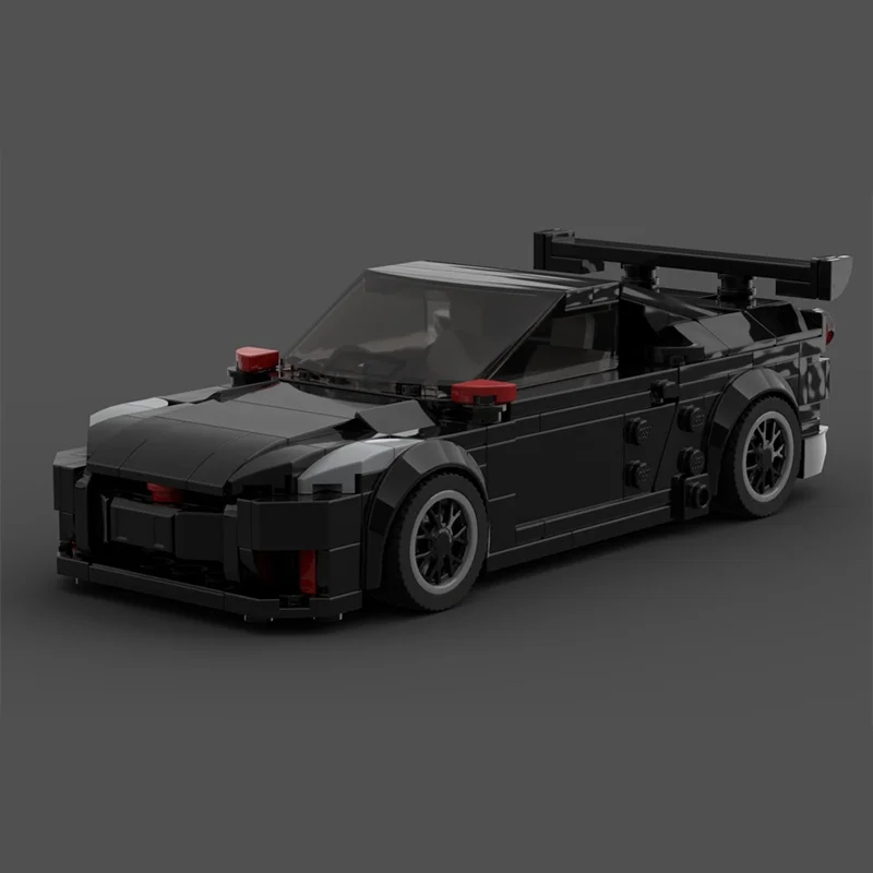 404 قطعة MOC نيسان GTRs أبطال المدينة السوداء نموذج اللبنات هدايا عيد الميلاد البناء لتقوم بها بنفسك لعبة إبداعية عيد ميلاد الطوب #4
