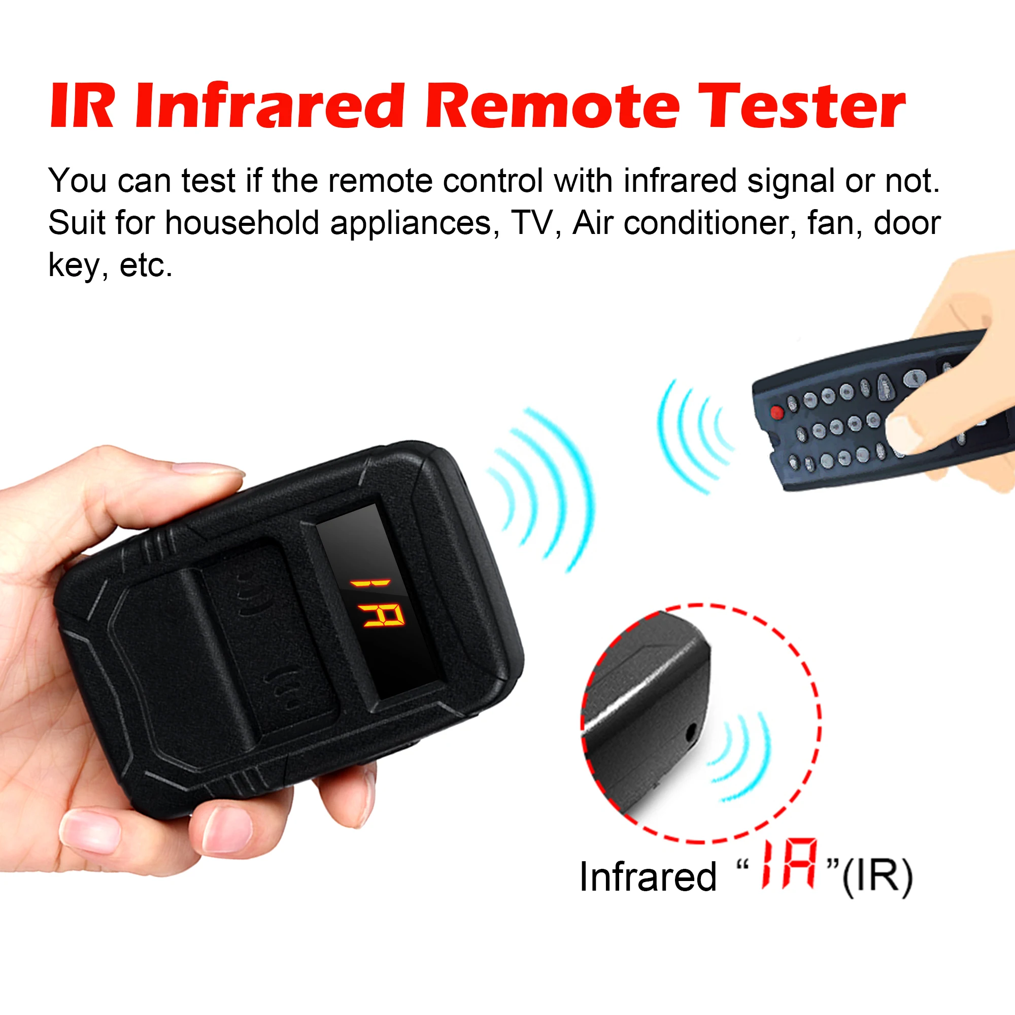 Woyo-すべての車のキー、周波数テスター、ir、rfドア、テレビ、リモート検査ツール用のリモートコントロール検出器、10-1000mhz、315,433.868 mhz