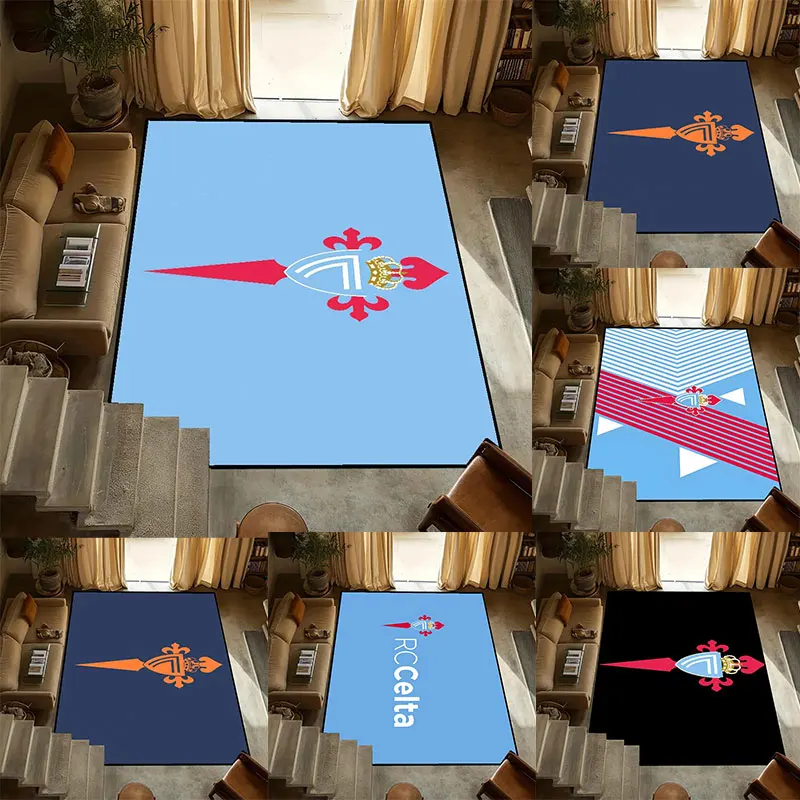 Vigo-alfombra pequeña antideslizante para cocina, fútbol, dormitorio, hecha a mano, alfombra capitoné, Celta, sala De estar, decoración De entrada De España