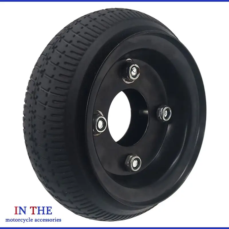 168x50 solid tire is not afraid of punctures and is used for hand pushed flatbed trucks/transport vehicles