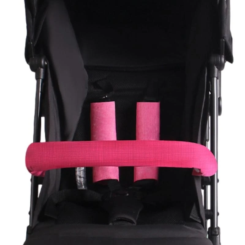 

Strollers Strap Cover for Baby Prams Pushchairs, Solid Color Anti-bite Shoulder Belt Armrest Cover for Most Infant Cart