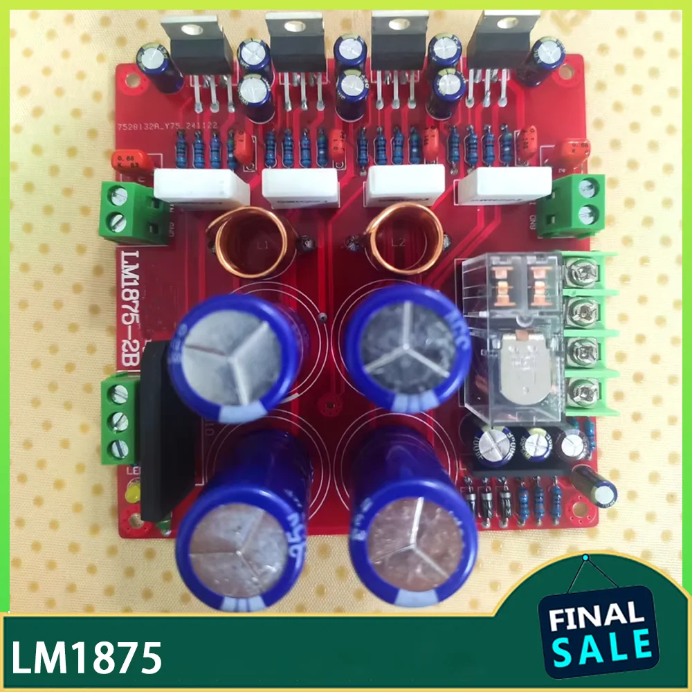 

Dual-channel HiFi Hi-Fi power amplifier board GC version LM1875 LM1875-2B