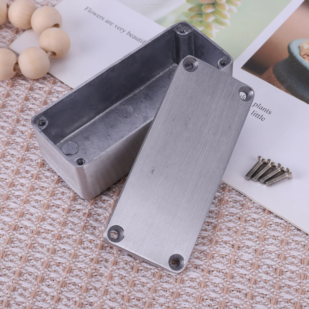 تأثير الغيتار دواسة الضميمة مع مسامير يموت يلقي صندوق الألومنيوم الضميمة الألومنيوم ستومب صندوق الضميمة الغيتار الملحقات