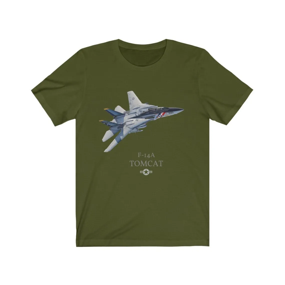 Naval F-14A Tomcat Fighter T-Shirt 100% Cotton O-Neck Summer Short Sleeve Casual Mens T-shirt Size S-3XL