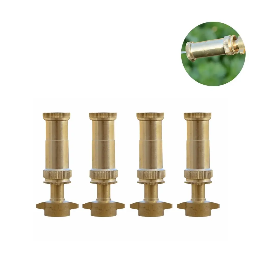 4PCS Durable Copper Spray Nozzle Gold 65 mm Height Atomization Nozzle M14*1.5mmThread Garden Accessories Garden Watering