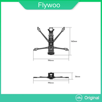 Walksnail O3 O4 O4 Pro 4 Inch FPV Drone Frame, Flywoo Explorer LR Ultra-Compact Carbon Fiber Frame Kit for DIY Build & Repair