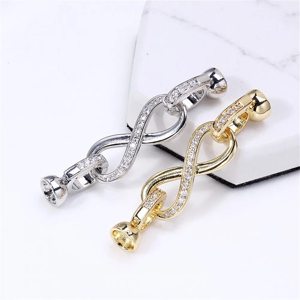 Gold Plated Copper Jewelry Clasp DIY Necklace Bracelet Connector Hook Craft Findings for Jewelry Making Beads Charms Accessories
