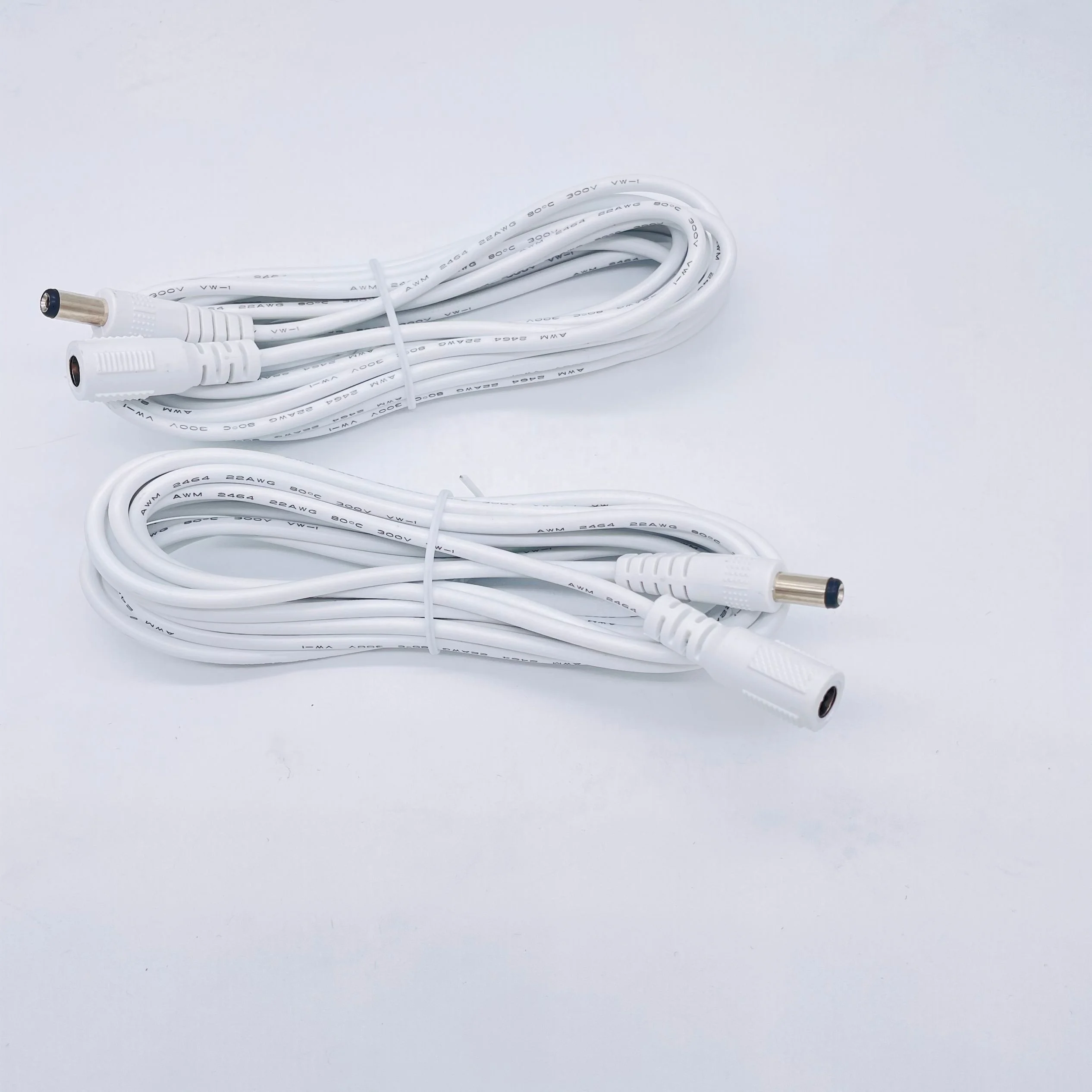 

20pcs 1m White 2.1 mm X 5.5 mm Dc Plug Extension Cable 2C*22AWG