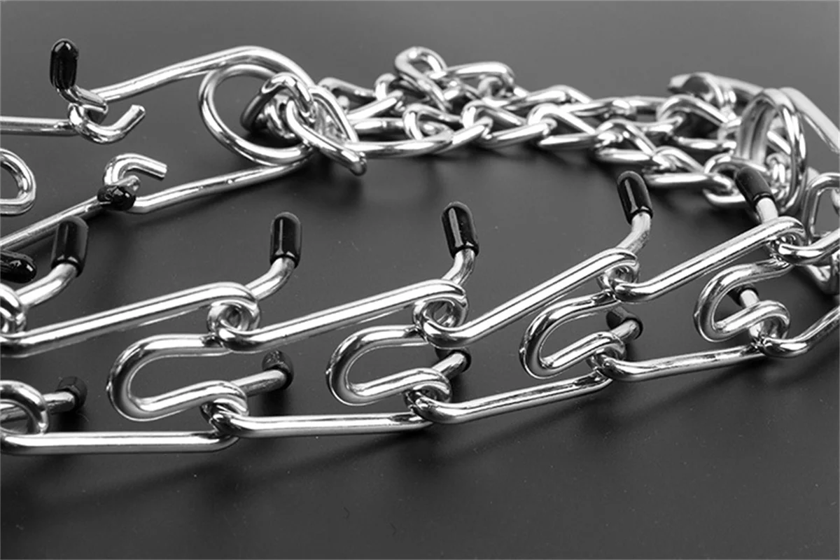 Effektives Pinch-Hunde-Trainingshalsband mit bequemen Gummispitzen, sicheres, verstellbares, abnehmbares Halsband für Haustiere – Detail 8