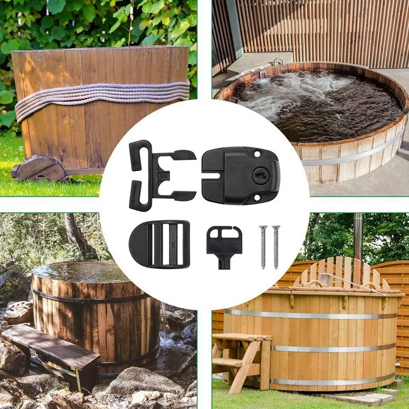 8 комплектов, комплект для ремонта защелки крышки гидромассажной ванны, зажимы для крышки гидромассажной ванны, зажимы для крышки гидромассажной ванны, замена