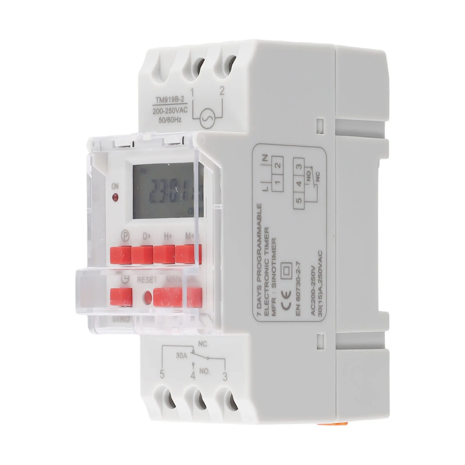 Sinotimer 30A High Load 85-265VAC 7 Days Digital Programmable Timer Switch   Sinotimer 30A High Load 85-265VAC 7 Days Digital