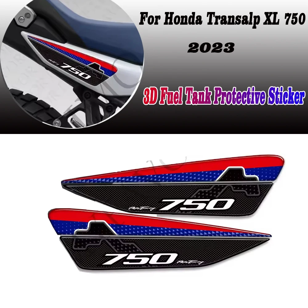 For Honda Transalp XL 750 Motorcycle Oil Fuel Tank Pad Stickers Tankpad Protector Fairing Decals XL750 2023