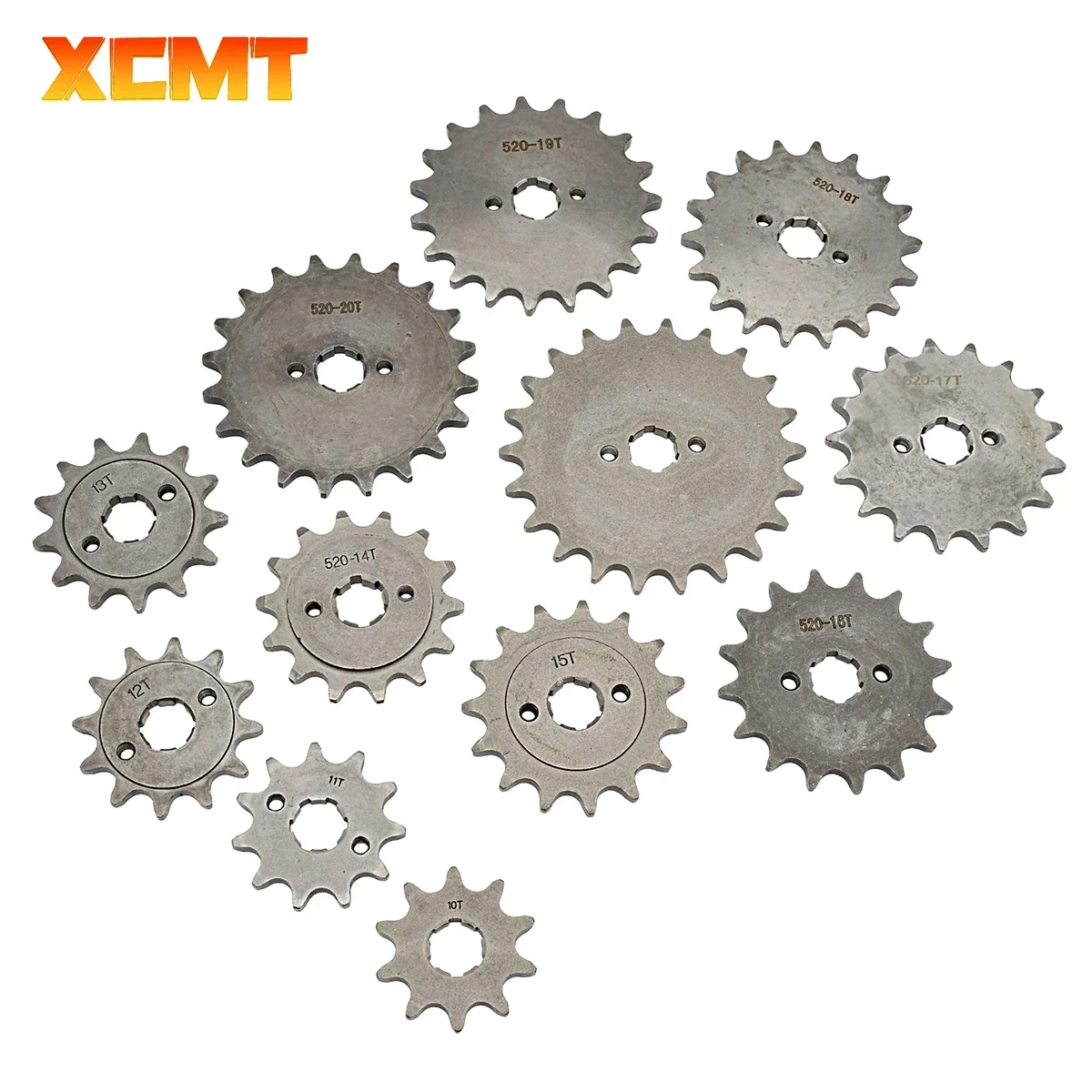 520# Chain 20mm 10T - 21T Front Engine Sprocket For Loncin Zongshen Lifan Shineray 150 200 250cc ATV Quad Dirt Bike Motorcycle