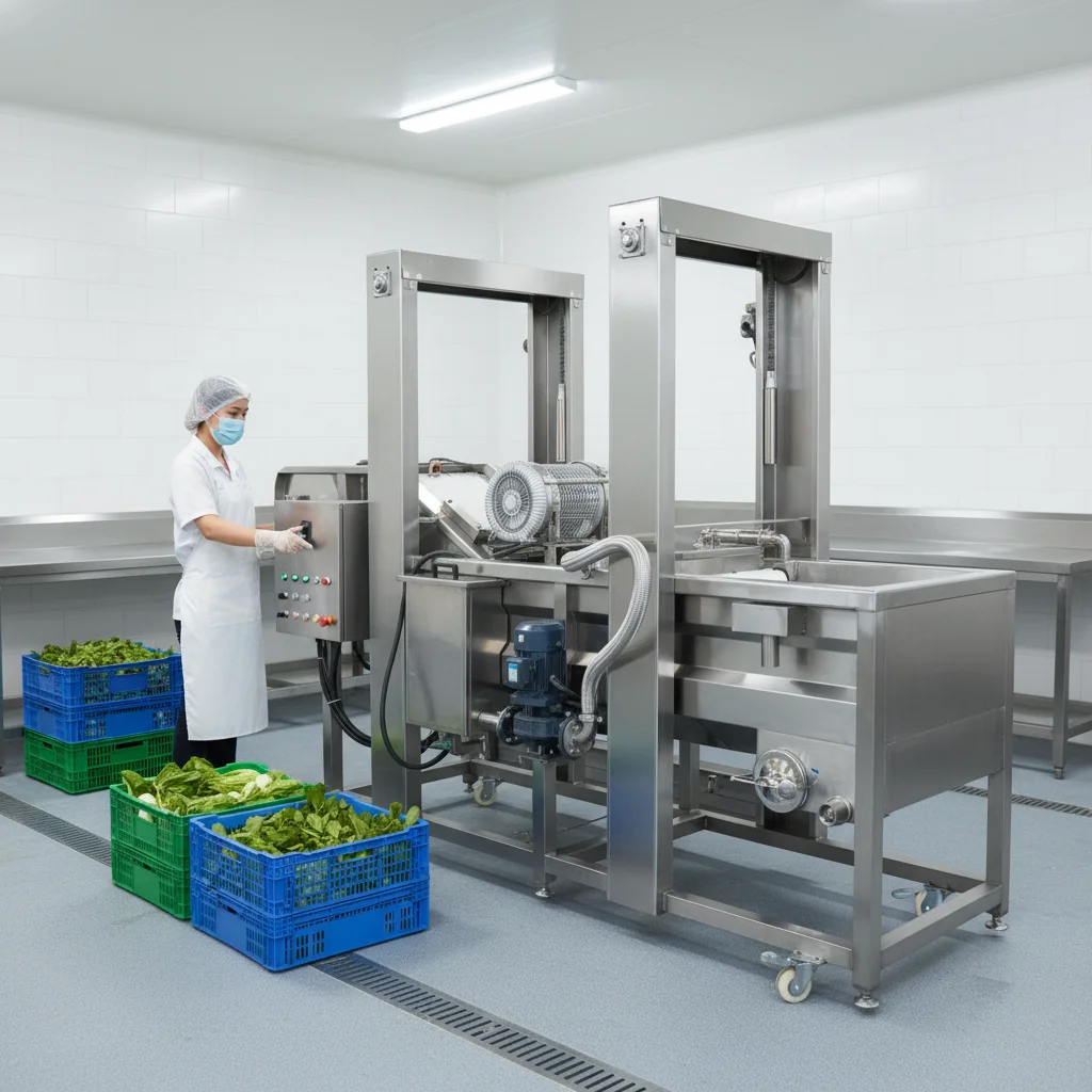 FOODLINE Factory Continuous Fruit Vegetable Washing Machine Roller Brush Clean Root Vegetables Potato Ginger Carrot Batch Gear