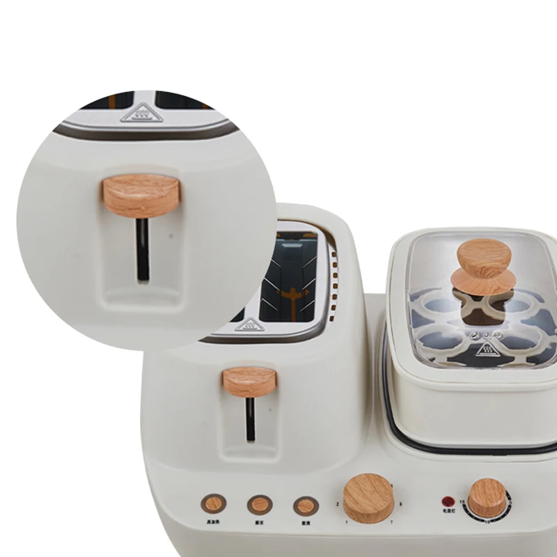 VL-107 máquina eléctrica multifunción para desayuno, tortilla, carne, Pizza, tocino y pan, olla para hervir huevos al vapor en el hogar