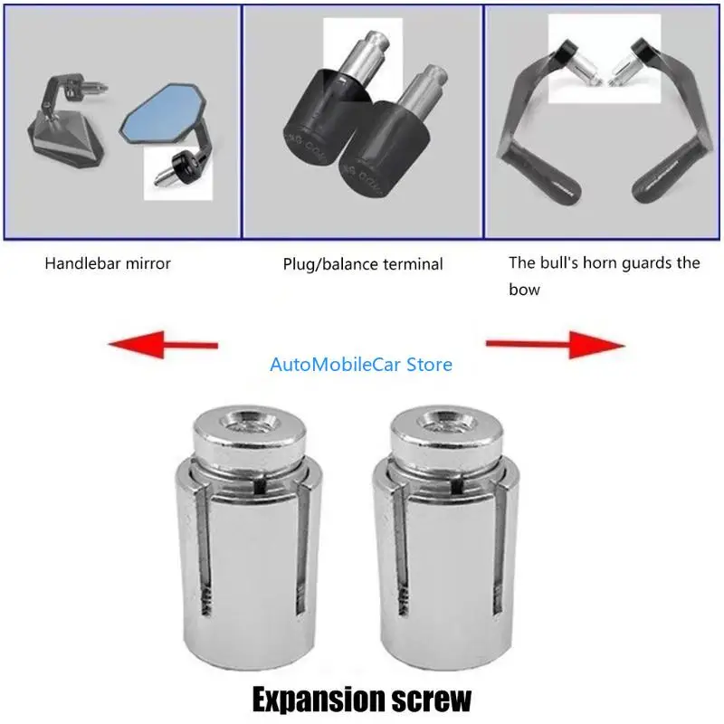 

G8TE Motorbike Accessory 13-19mm Expansion Screw Handguard Handlebar End Plugs Screw