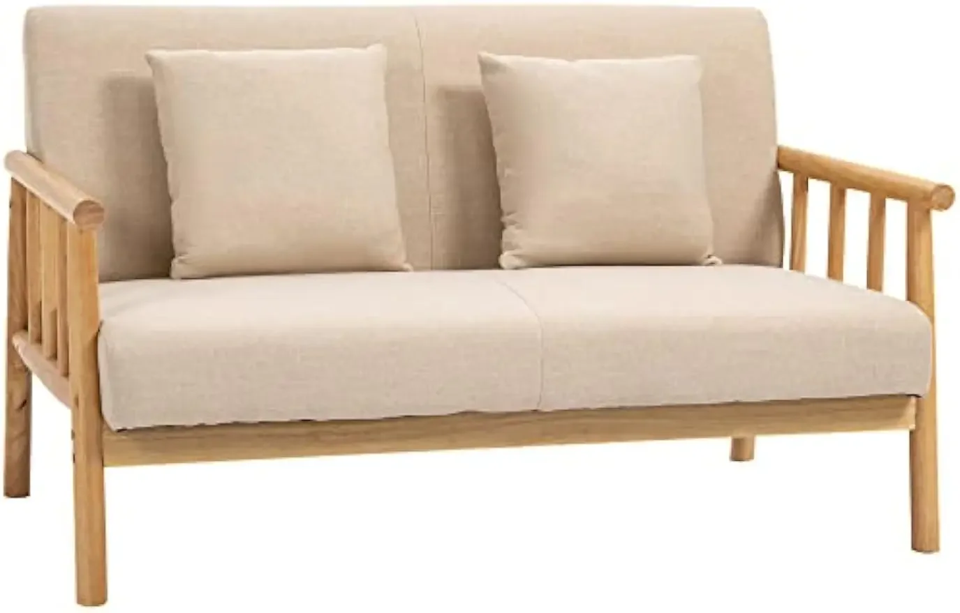 

48" 2-Seater Couch for Small Spaces, Modern Loveseat Sofa for Bedroom, Living Room Furniture, Upholstered Small Couch