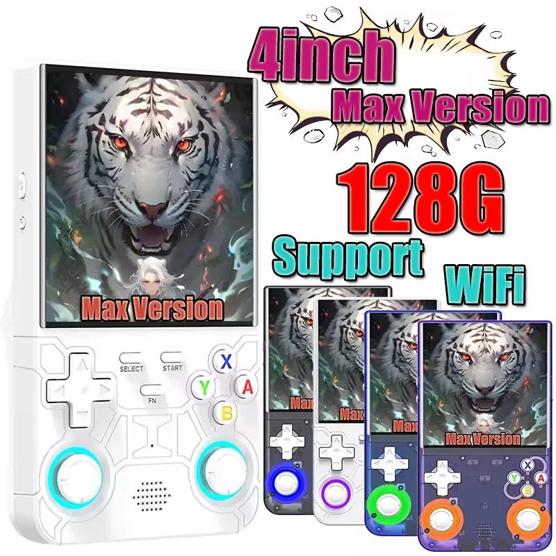 

Max версия R36S WiFi R36 Ultra 128G Портативные ретро мини-игры в портативных игровых плее с поддержкой Wi-Fi