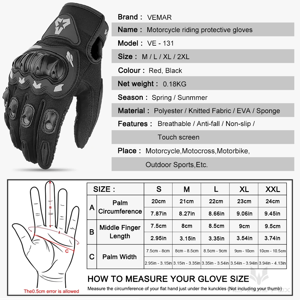 Summer Motorcycle Gloves Men Women Full Finger Touch Screen Motocross Racing Gloves Motorbike Bicycle Cycling Glove M-XXL image 6