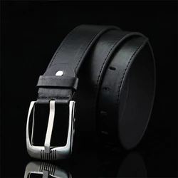 Alloy Pin Buckle Men's Belt Casual Jeans Belt Male All-match PU Leather Campus Student Designer Waistband Wholesale