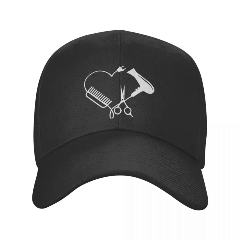 

Custom Hairdresser Salon Barber Hairstylist Baseball Cap Hip Hop Women Men's Adjustable Scissors Comb Dad Hat Spring